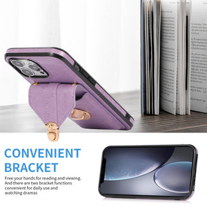 Triangle Crossbody Multifunctional Wallet Card Leather Case For iPhone 12 Series