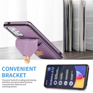 Snap Crossbody Card Wallet Leather Case For SAMSUNG Galaxy A72