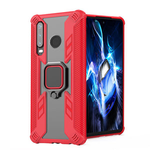 Warrior Style Magnetic Ring Kickstand Phone Cover For Huawei P30 Lite