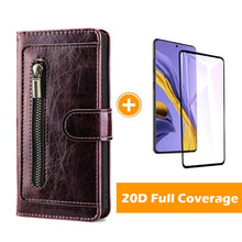 Load image into Gallery viewer, Luxury Zipper Texture Leather Crack Wallet Case For SAMSUNG Galaxy S20FE (4G/5G)