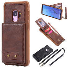 Load image into Gallery viewer, Rear Cover Type Protective Card Holster Phone Case For SAMSUNG Galaxy S9