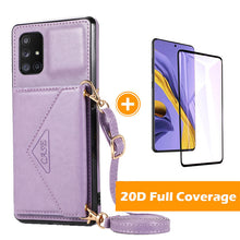 Charger l&#39;image dans la galerie, [2021 nouveau] Samsung A71 triangle Cross Multi - function Wallet Card Cover
