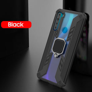 Warrior Style Magnetic Ring Kickstand Phone Cover For Redmi Note8