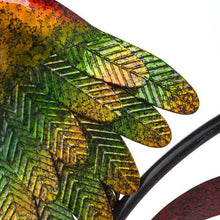 Load image into Gallery viewer, Iridescent Rooster Wind Spinner Garden Decor