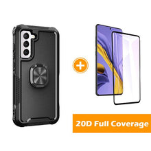 Charger l&#39;image dans la galerie, Coque de téléphone avec support d&#39;anneau rotatif robot pour SAMSUNG Galaxy S21 + 5G
