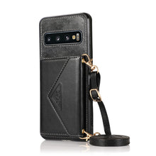 Load image into Gallery viewer, Triangle Crossbody Multifunctional Wallet Card Leather Case For Samsung S10