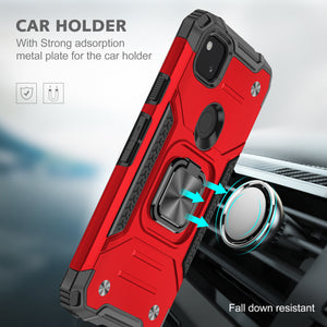 Vehicle-mounted Shockproof Armor Phone Case  For Google Pixel 4A