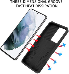Warrior Multi-function Bracket Belt Clip Case For Samsung S21 Ultra 5G