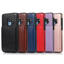 Load image into Gallery viewer, 【Classic Style】Luxury Leather Earl Wallet Phone Cases For Samsung S series