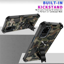 Load image into Gallery viewer, Camouflage Luxury Armor Shockproof Case With Kickstand For Samsung Galaxy S20Ultra