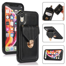 Load image into Gallery viewer, Snap Crossbody Card Wallet Leather Case For iPhone XR