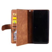 Load image into Gallery viewer, 【2021 New】Nine Card Zipper Retro Leather Wallet Phone Case For Samsung Galaxy S9PLUS