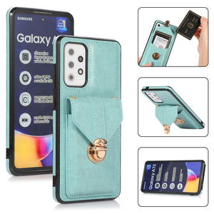 Snap Crossbody Card Wallet Leather Case For SAMSUNG Galaxy A72