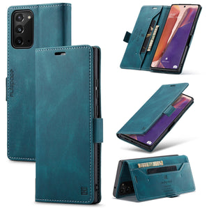 RFID Blocking Anti-theft Swipe Card Wallet Phone Case For SAMSUNG NOTE20/NOTE20 5G