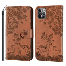 Charger l&#39;image dans la galerie, Portefeuille en cuir à fermeture à glissière de luxe Flip Multi Card Slots Cover Cover pour iPhone 12mini