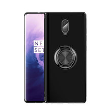 Load image into Gallery viewer, 2020 Transparent Colorful Magnetic Ring Holder Phone Case For Oneplus 6T