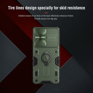 【Black rhino】Luxury Sliding Lens Protection ring holder case for Samsung S21ULTRA 5G