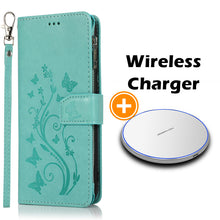 Load image into Gallery viewer, Luxury Zipper Leather Wallet Flip Multi Card Slots Case For Samsung Galaxy NOTE8