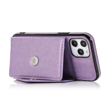 Charger l&#39;image dans la galerie, Triangle Crossbody Multifunctional Wallet Card Leather Case For iPhone 12 Series