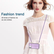 Load image into Gallery viewer, Triangle Crossbody Multifunctional Wallet Card Leather Case For iPhone 12mini