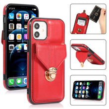 Load image into Gallery viewer, Snap Crossbody Card Wallet Leather Case For iPhone 12mini