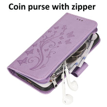 Load image into Gallery viewer, Luxury Zipper Leather Wallet Flip Multi Card Slots Cover Case For iPhone 12Mini