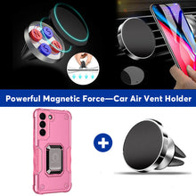 Load image into Gallery viewer, Contrast Color Ring Magnetic Holder Phone Case For SAMSUNG Galaxy S21
