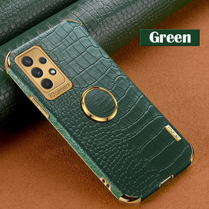 Colapachic Leather Magnetic Car Holder Phone Case For Samsung Galaxy A52