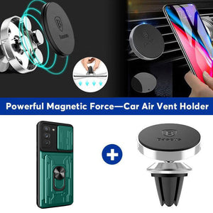 【SAMSUNG S22 5G】Multifunctional Card Holder Ring Bracket Goggles Phone Case