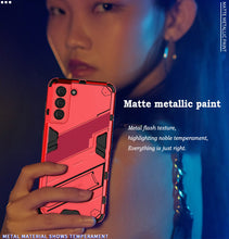 Charger l&#39;image dans la galerie, 2021 Nouveau Punk Style Stand Phone Case pour Samsung S21/S21Plus