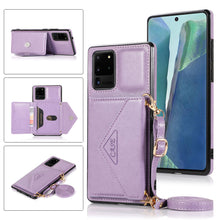 Charger l&#39;image dans la galerie, [2021 nouveau] Samsung S20 ultra triangle Cross Multi - function Wallet Card Cover