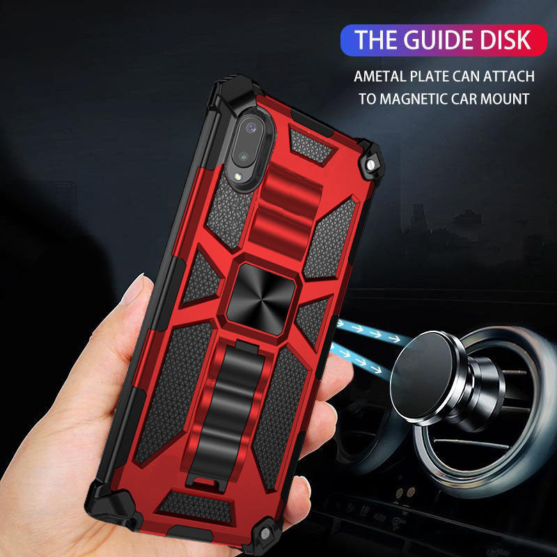Coque antichoc Luxury Armor 2022 avec béquille pour Samsung Galaxy A02