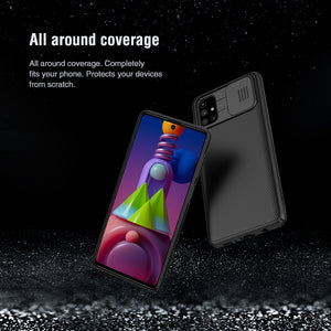 【 Black Mirror】Luxury Slip Téléphone Protection Objectif Cas pour Samsung M51