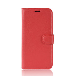 Lychee Pattern Wallet Phone Case For Samsung A12