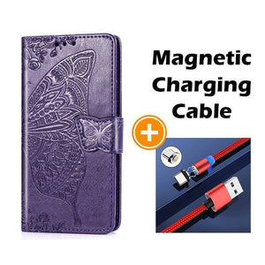 Luxury Embossed Butterfly Leather Wallet Flip Case For Samsung Galaxy S20 FE