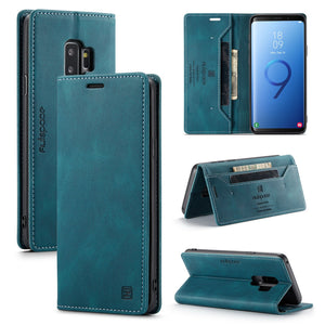 RFID Blocking Anti-theft Swipe Card Wallet Phone Case For SAMSUNG Galaxy S9plus