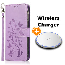 Load image into Gallery viewer, Luxury Zipper Leather Wallet Flip Multi Card Slots Case For Samsung Galaxy NOTE10