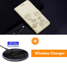 Load image into Gallery viewer, 2021 Upgraded 3D Embossed Rose Wallet Phone Case For SAMSUNG S10 Lite