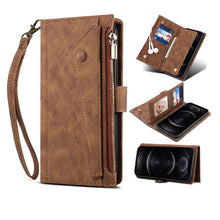 Load image into Gallery viewer, Star Multifunction Zipper Wallet Card Leather Case For SAMSUNG Galaxy S21Ultra