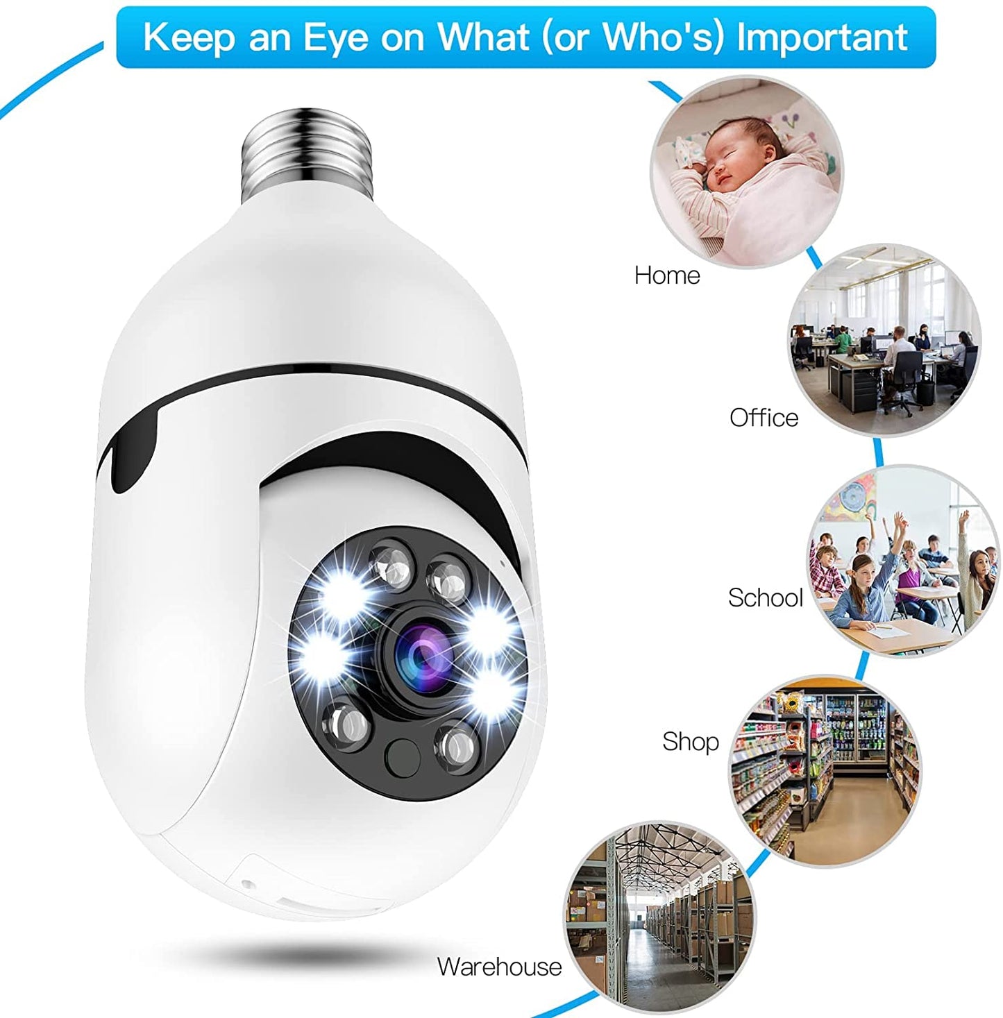 Keilini Lightbulb Security Camera