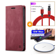 Load image into Gallery viewer, RFID Blocking Anti-theft Swipe Card Wallet Phone Case For SAMSUNG NOTE20/NOTE20 5G