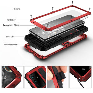 【FOR Samsung Series】Luxury Doom Armor Waterproof Aluminum 360° Protective Phone Case