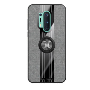 Housse de protection en tissu élégant et luxueux avec anneau magnétique pour oneplus