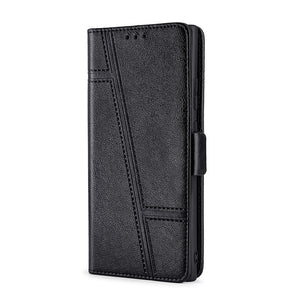 Trapezoidal Side Buckle Soft Leather Wallet case For iPhone X/XS/XR/XSmax