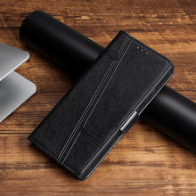 Load image into Gallery viewer, Trapezoidal Side Buckle Soft Leather Wallet case For Xiaomi Mi 10T 5G