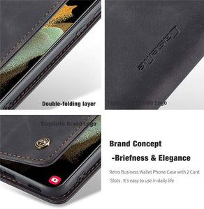 2021 New Retro Wallet Case For Samsung S21Ultra