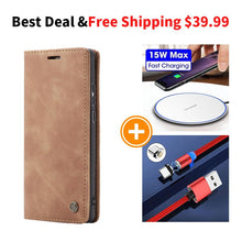 Charger l&#39;image dans la galerie, 2021 New Retro Wallet Case For Samsung Note 20