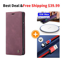 Charger l&#39;image dans la galerie, 2021 New Retro Wallet Case For Samsung Note 20