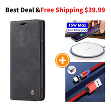 Charger l&#39;image dans la galerie, 2021 New Retro Wallet Case For Samsung Note 20