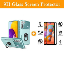 Load image into Gallery viewer, Luxury Lens Protection 3-in-1 Card Ring Phone Case For Samsung Galaxy S22Plus 5G